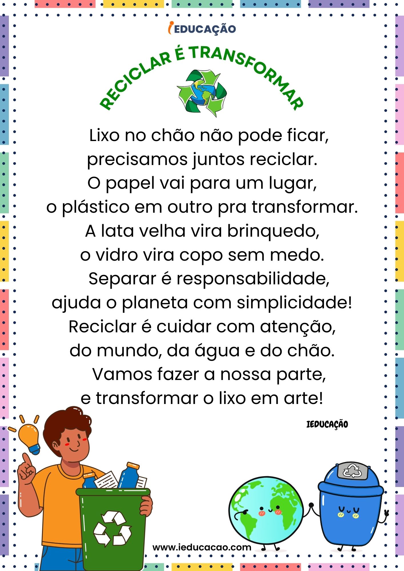 Atividades do Meio Ambiente 1º Ano para Imprimir - iEducação Atividades do Meio Ambiente 1º Ano - Textos Sobre o Meio Ambiente para o 1º Ano