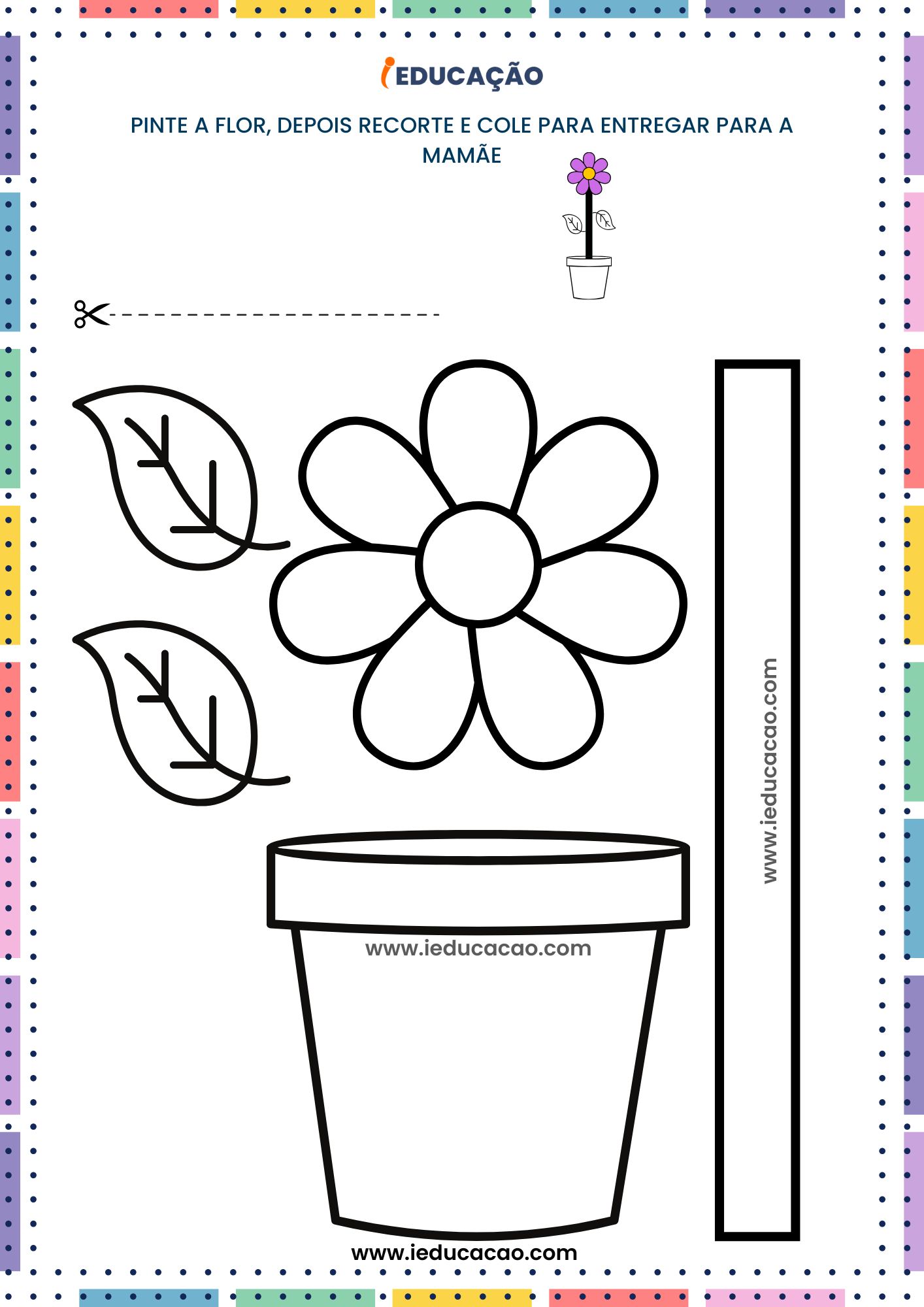 Atividades para o Dia das Mães na Educação Infantil - iEducação Atividades para o Dia das Mães_ Confecção de Flor