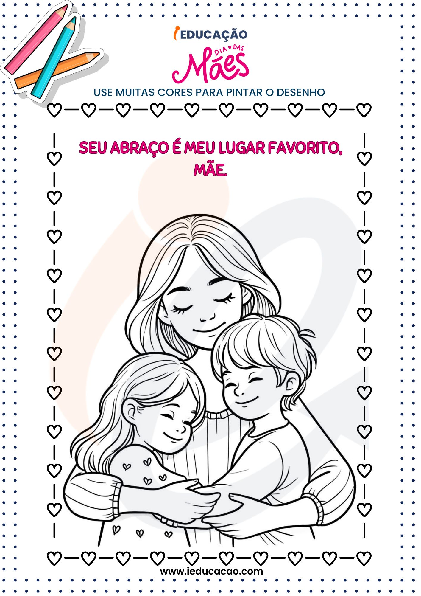 Atividades para o Dia das Mães_ desenho para colorir