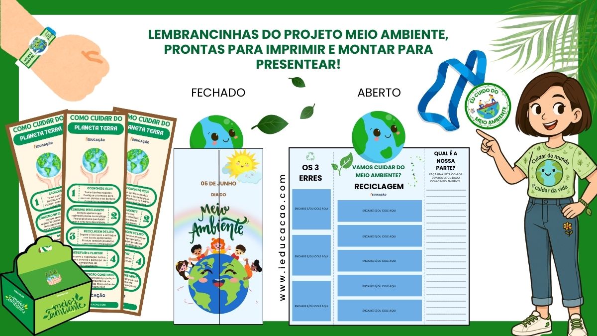Educação Ambiental nas Escolas com Projeto de Sustentabilidade para Imprimir - iEducação Lembrancinhas Meio Ambiente -Projeto Meio Ambiente Educação Infantil de Acordo com a BNCC