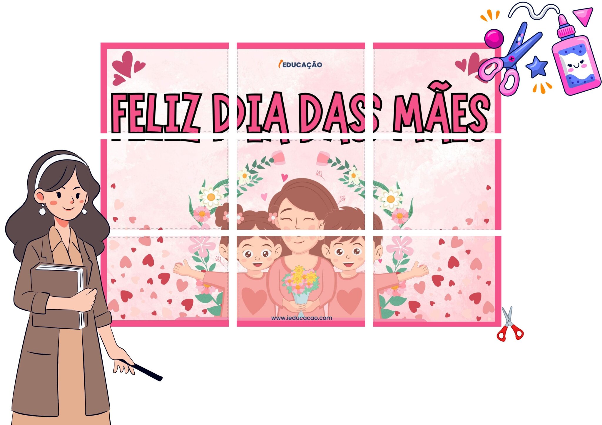 Painel Dia das Mães: Modelos Incríveis de Decoração para Imprimir