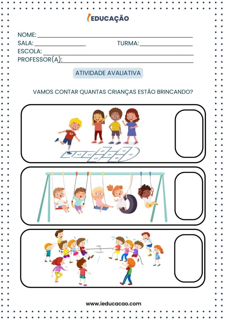 Avaliação para Educação Infantil: Modelos Prontos para Imprimir