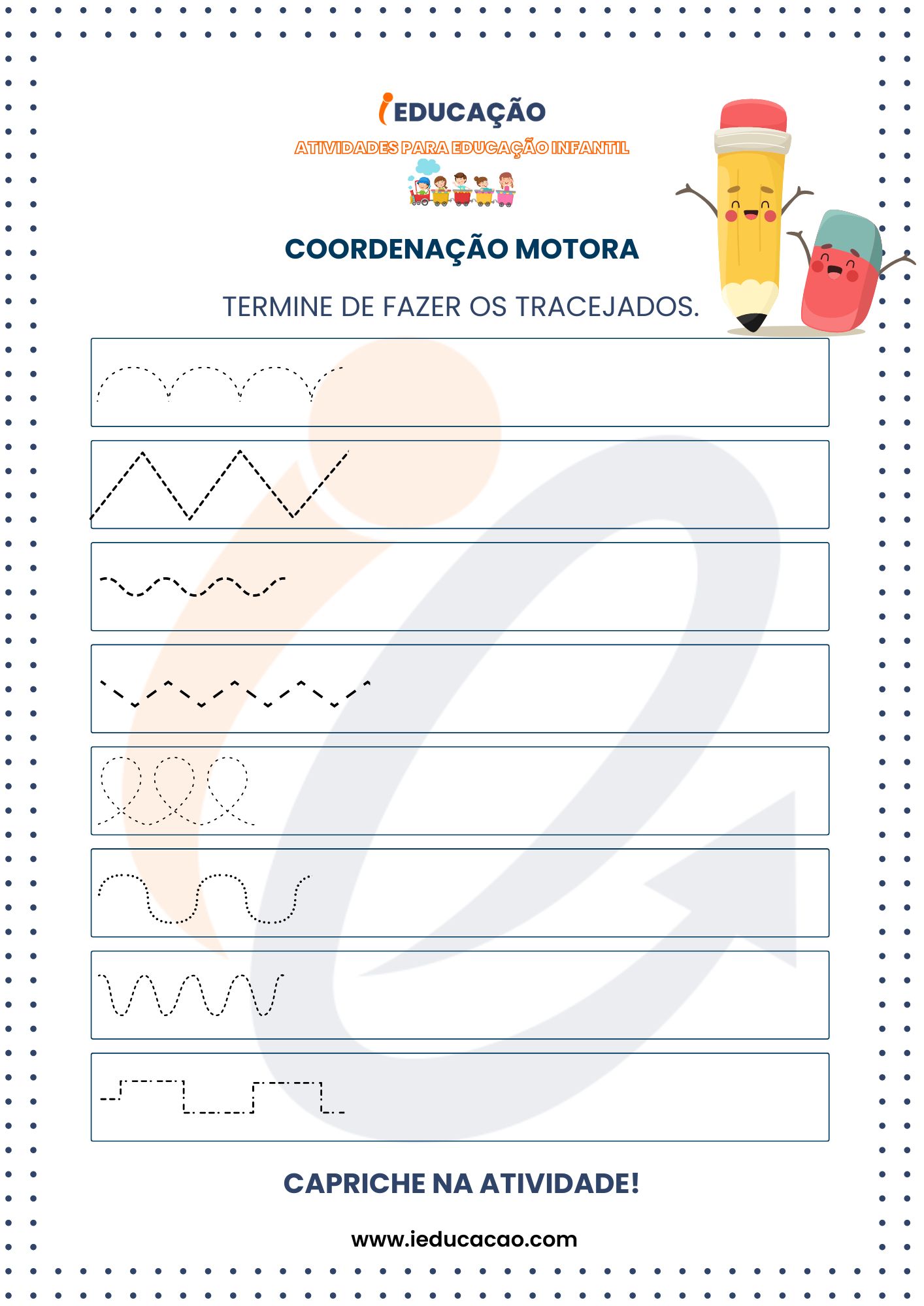 Caderno de Atividades para Educação infantil- Atividade de Coordenação Motora