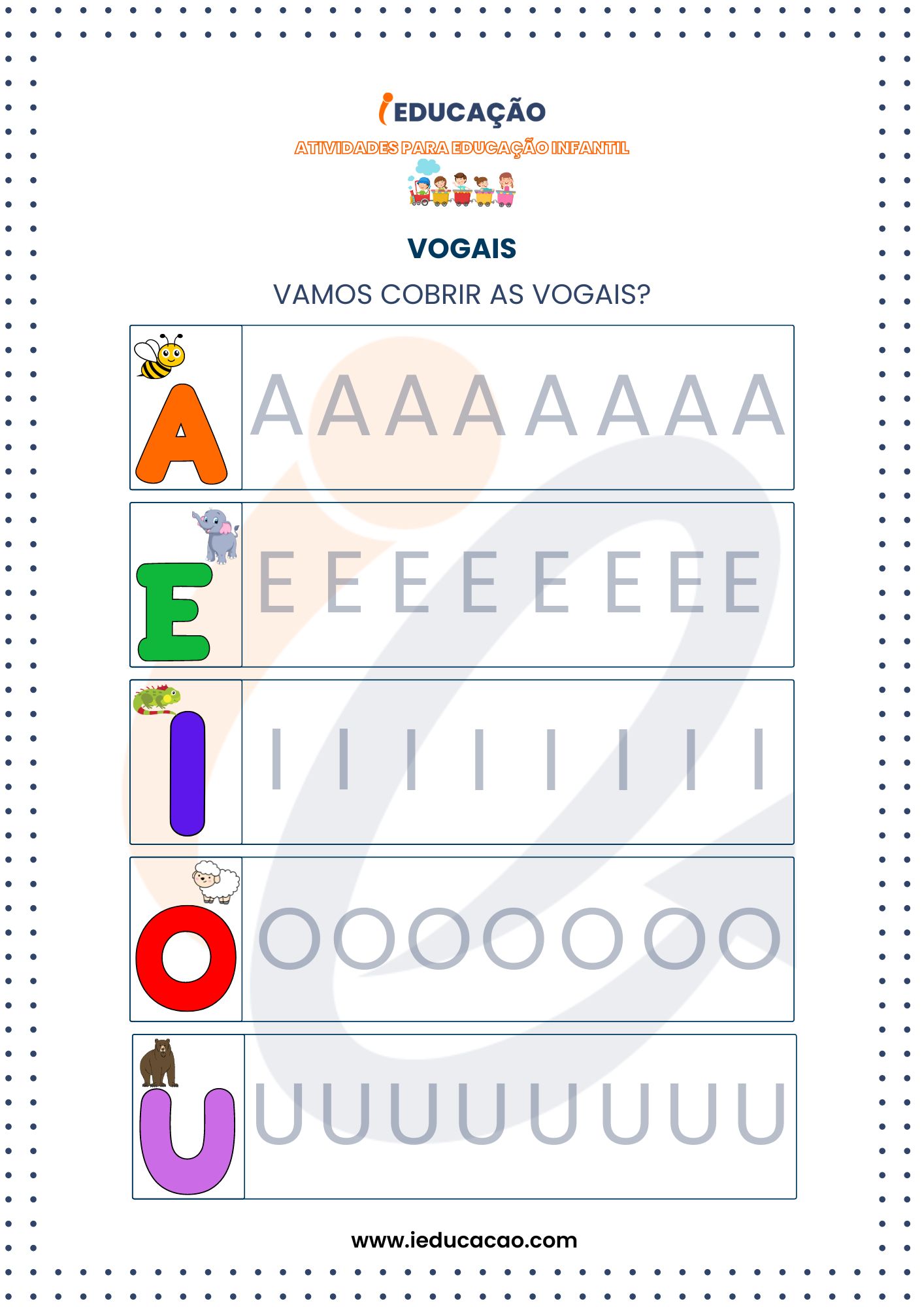 Caderno de Atividades para Educação infantil com as Vogais- Atividades das Vogais_