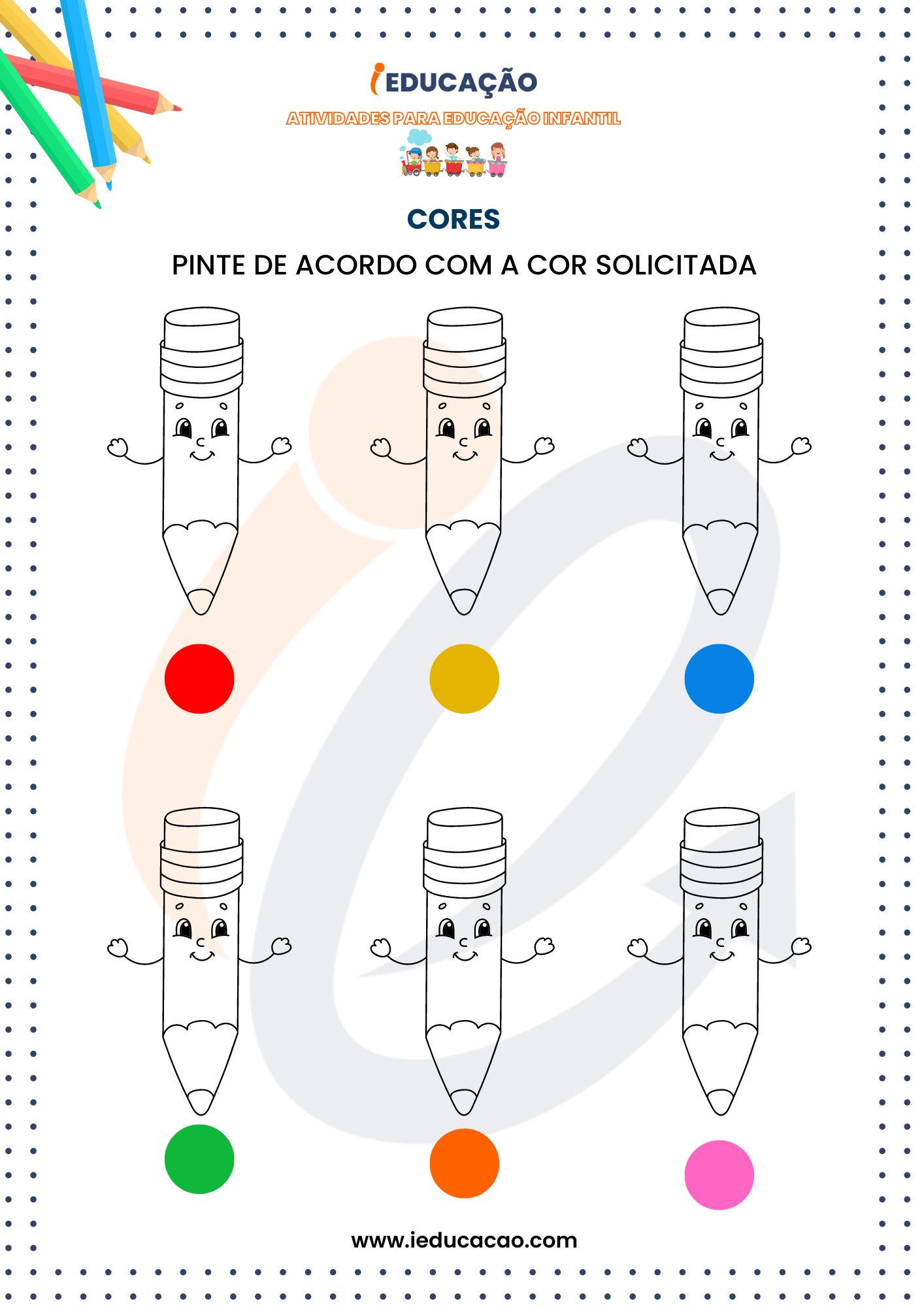 Caderno de Atividades para Educação infantil_ cores- Atividade com Cores para Educação Infantil