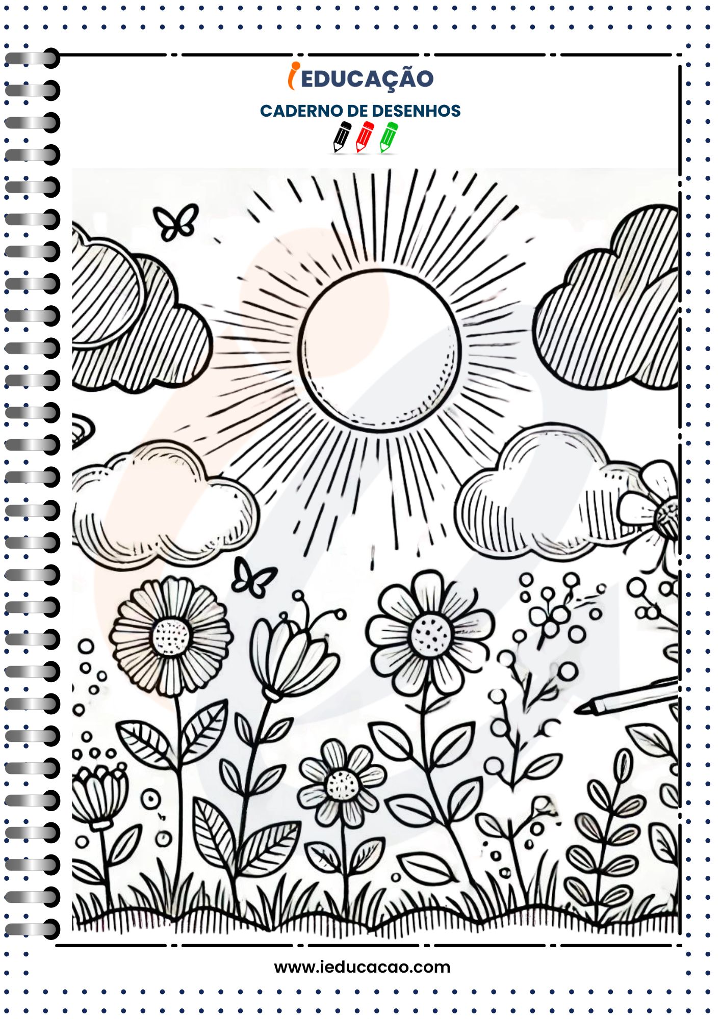 Caderno de Desenhos para Imprimir