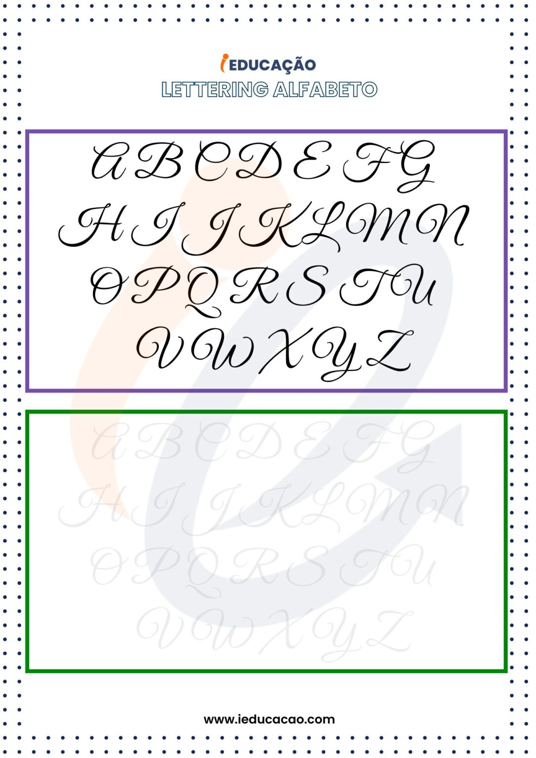 Lettering Alfabeto Para Imprimir E Treinar A Caligrafia