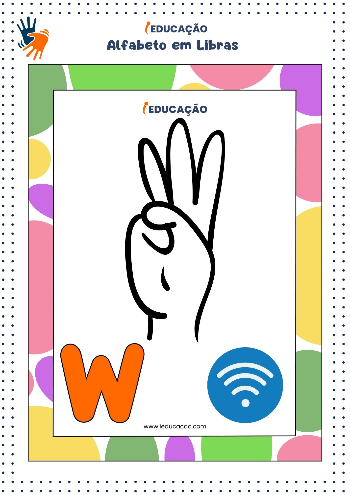 Alfabeto em Libras- Letra W.jpg
