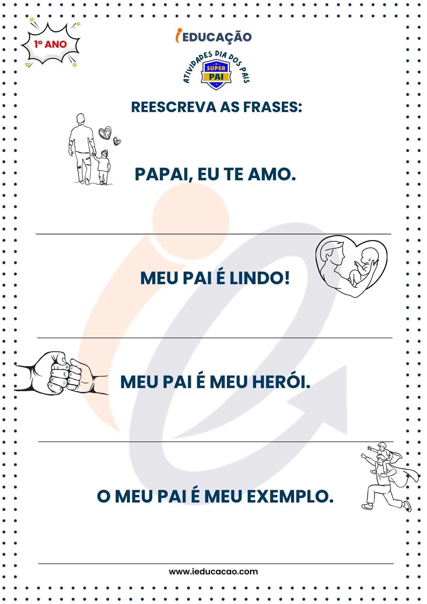 Atividades do Dias dos Pais 1 º ano- Atividade de Escrita