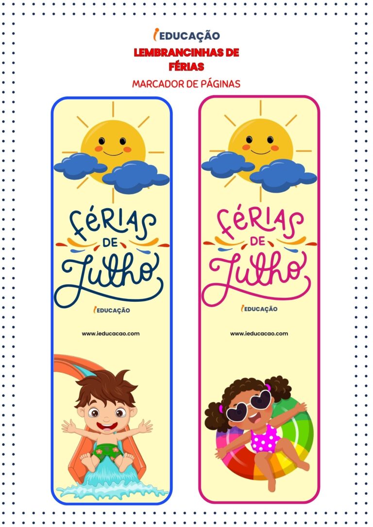 Lembrancinhas de Férias para Imprimir