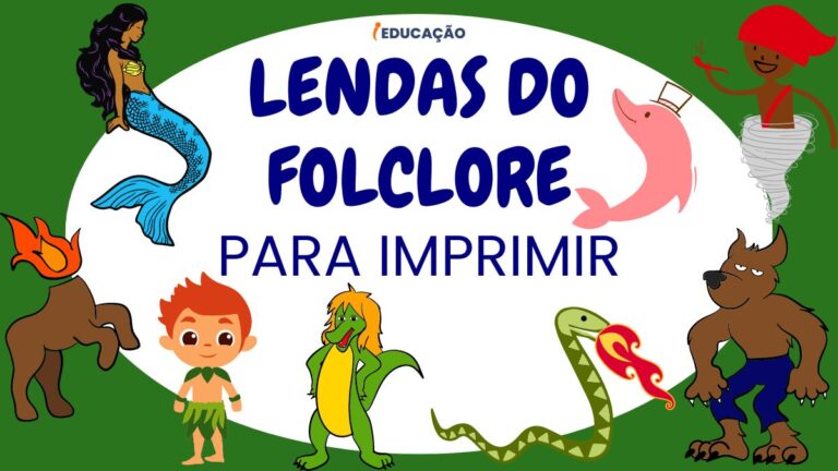 Lendas do Folclore Brasileiro para Imprimir.