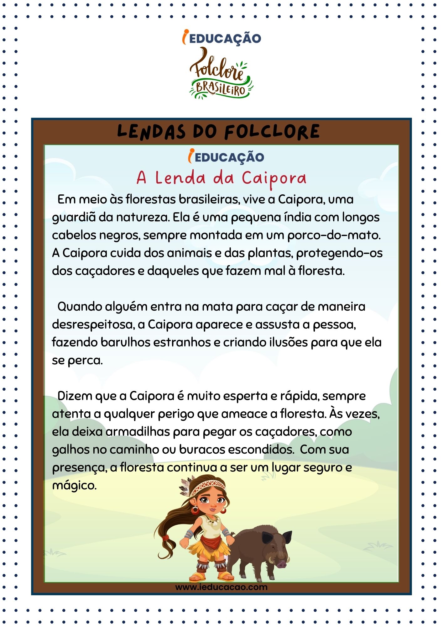 Lendas do Folclore - Lenda da Caipora