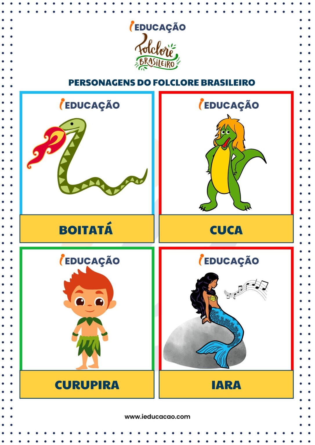 Lendas do Folclore Brasileiro para Imprimir