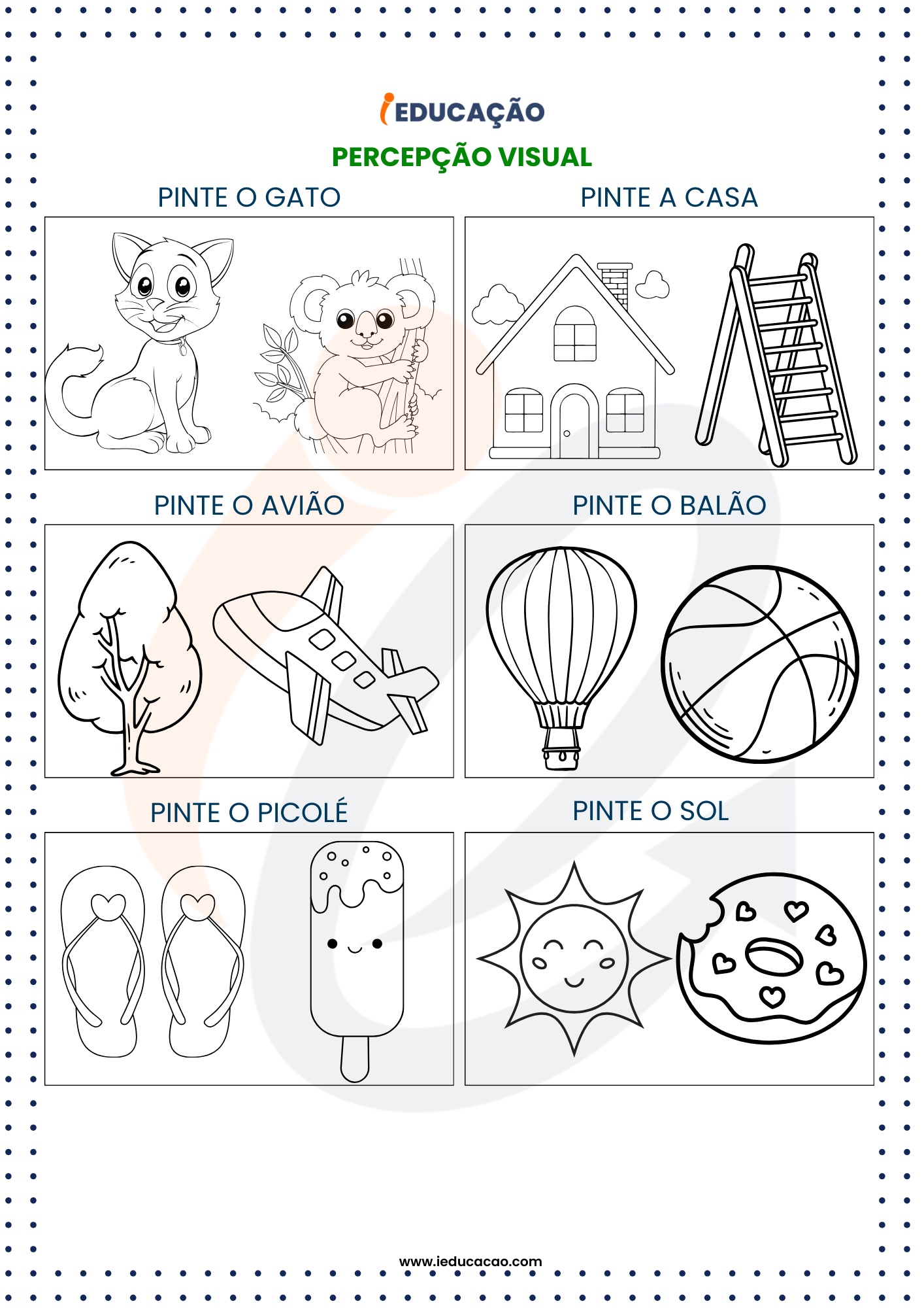 Percepção Visual- Atividades para Educação Infantil