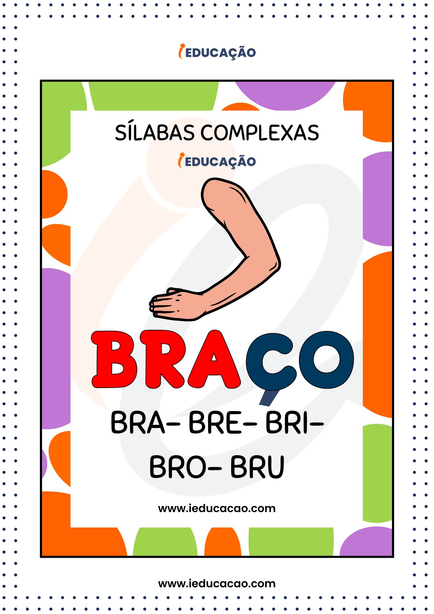 Sílabas Complexas para Imprimir- Bra