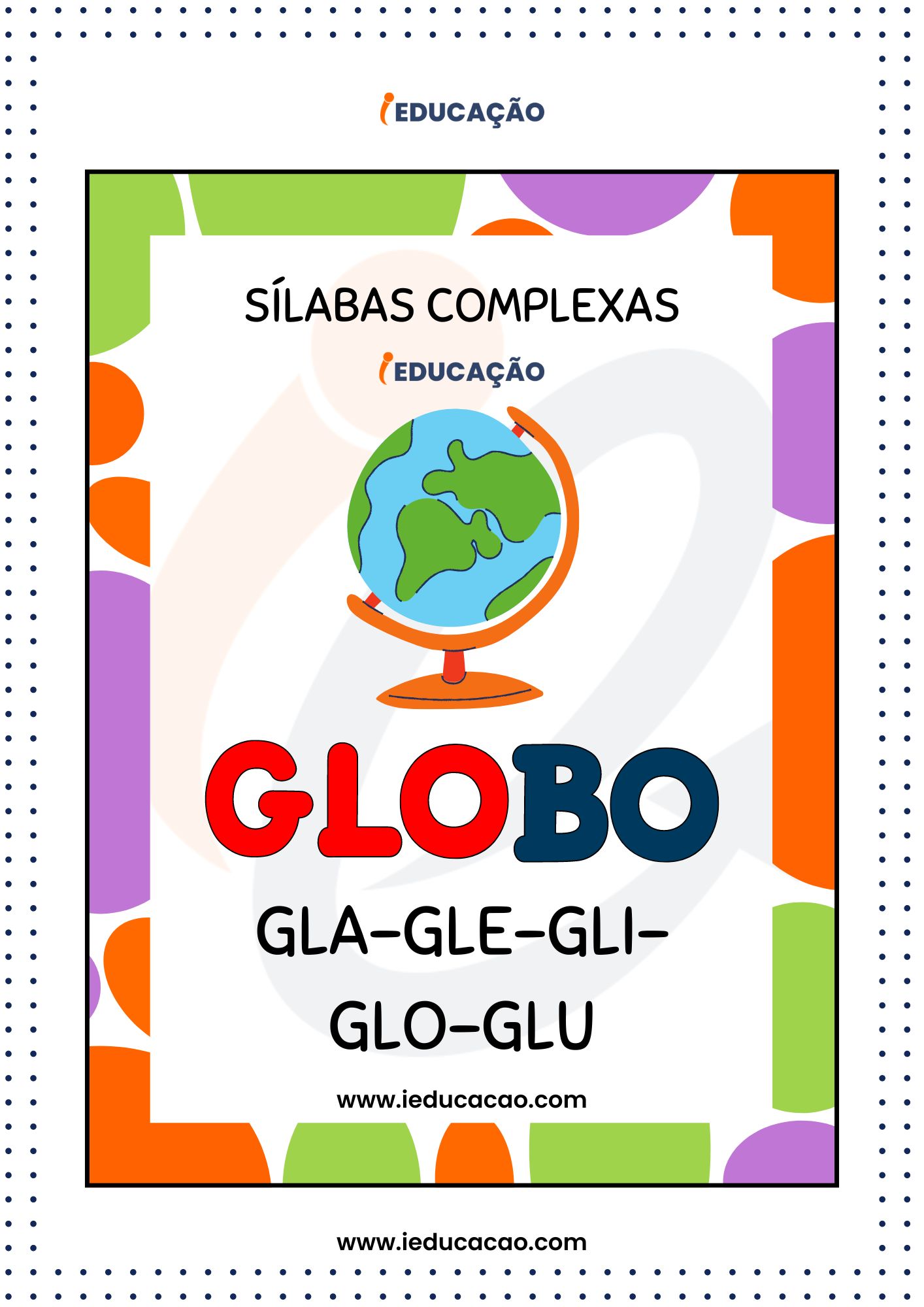 Sílabas Complexas para Imprimir- Gla