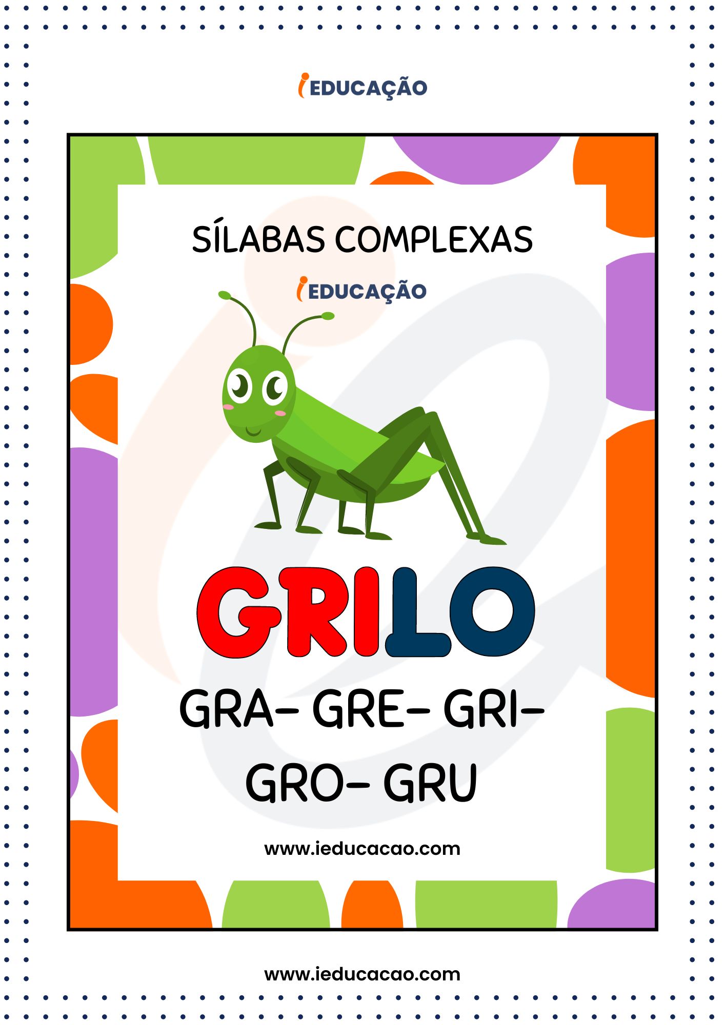 Sílabas Complexas para Imprimir-Gri