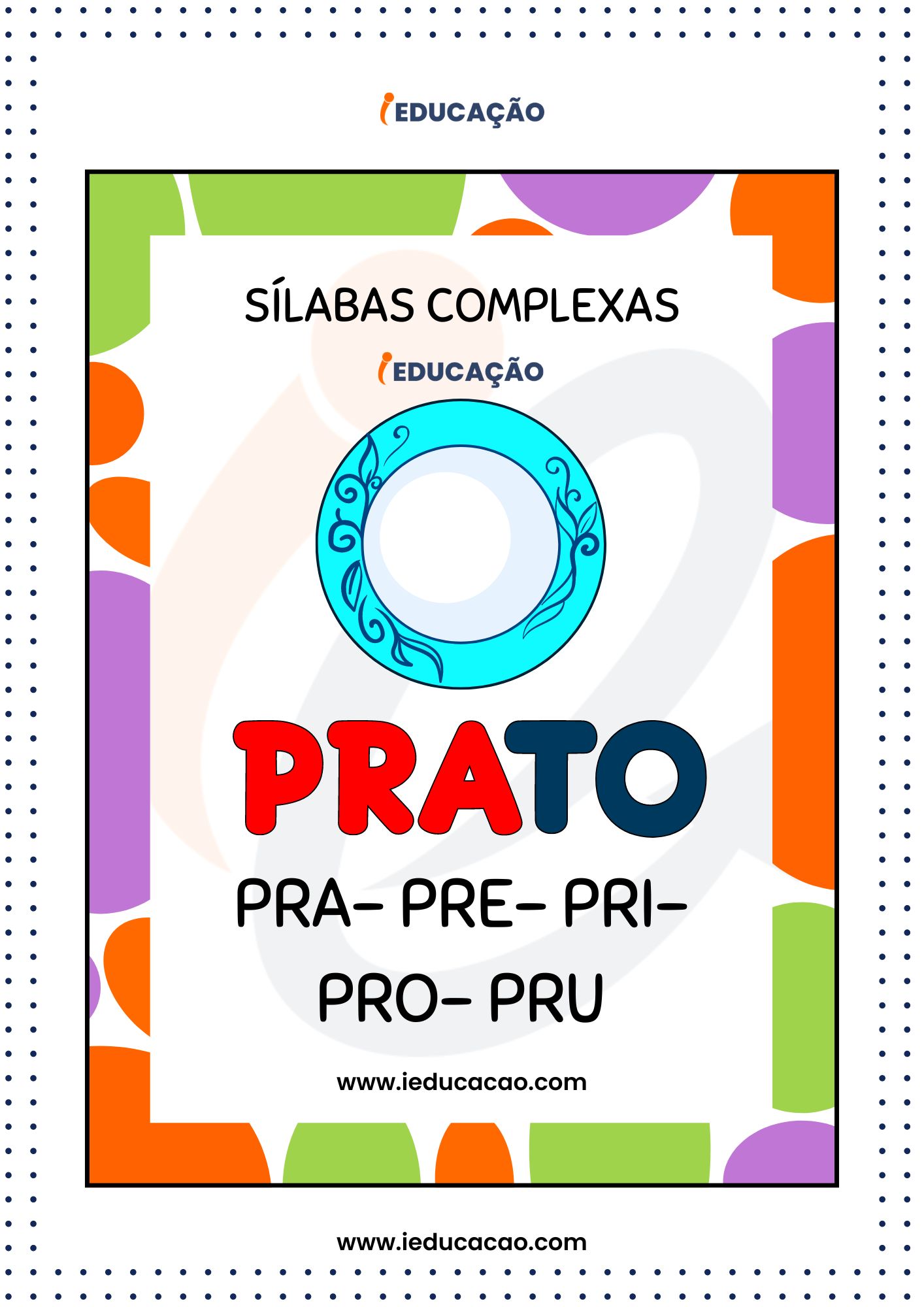 Sílabas Complexas para Imprimir- Pra