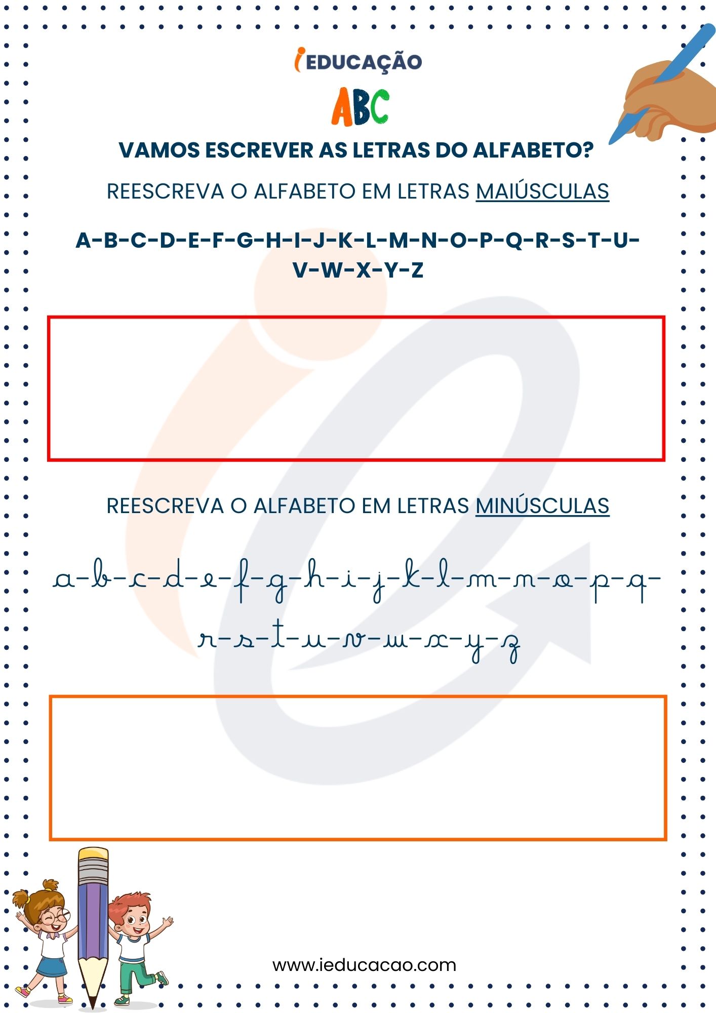 Atividades de Ordem Alfabética_ Alfabeto em Letras Maiúscula e Minúsculas