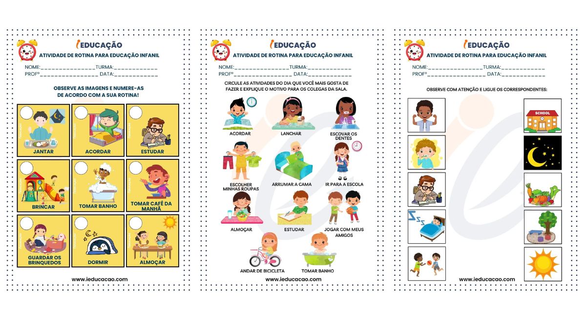 Atividades de Rotina na Educação Infantil