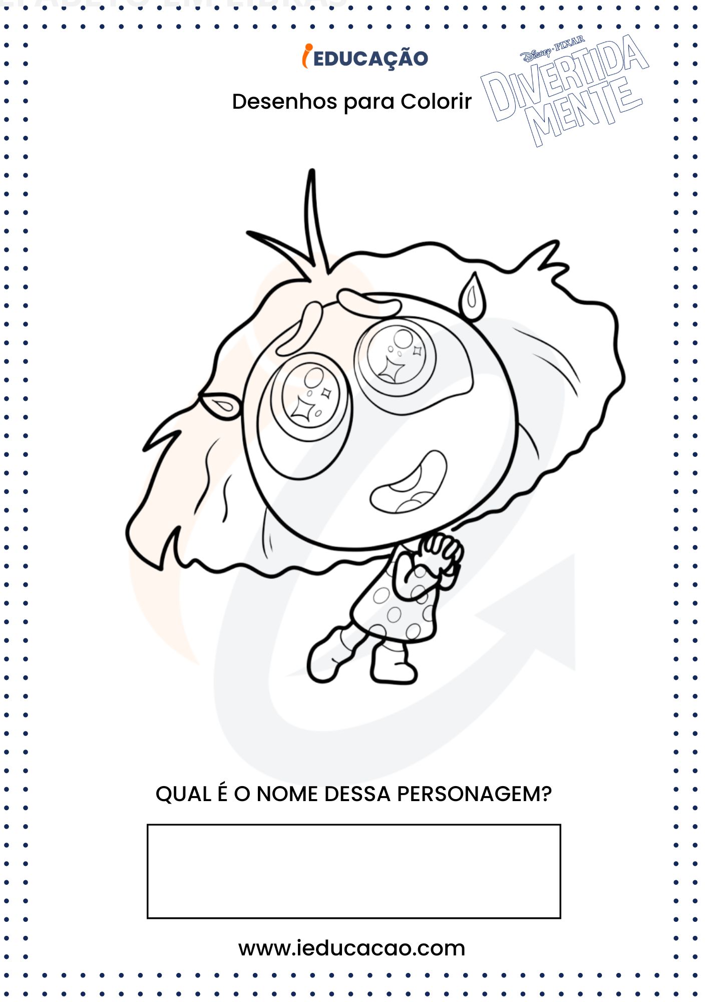 Desenhos Para Colorir Divertida Mente - Inveja para colorir divertidamente 2.