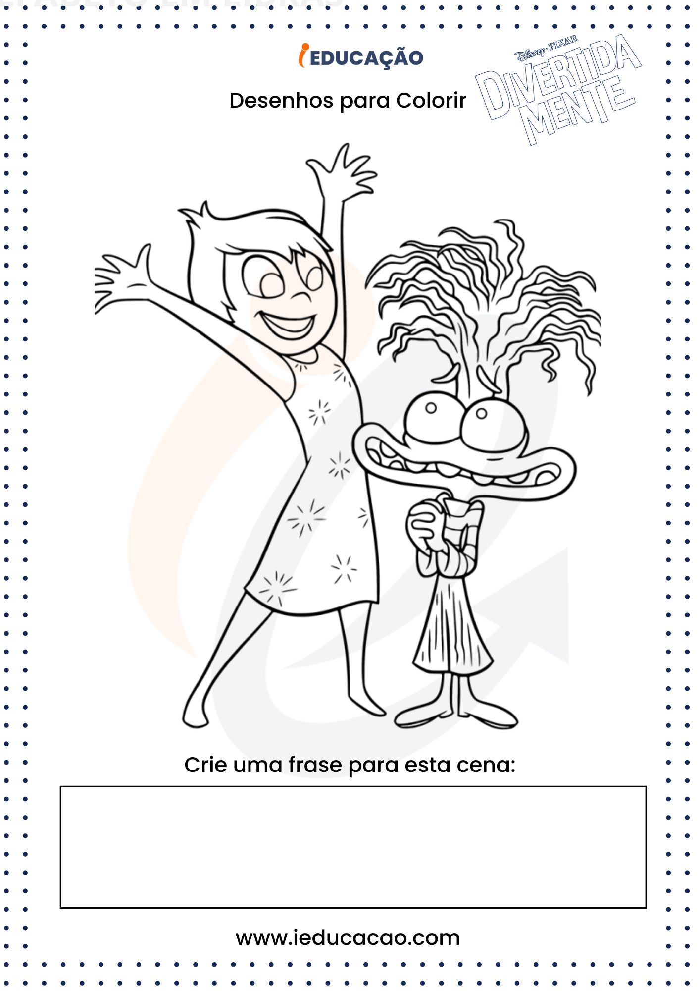 Desenhos Para Colorir Divertida Mente - Personagens para colorir divertidamente 2.