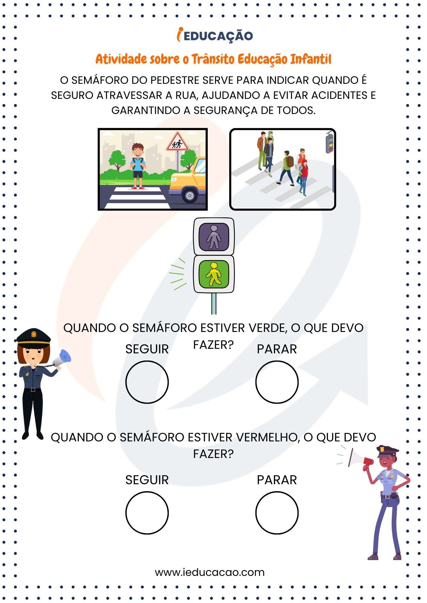 Dia do Trânsito- Atividade Sobre o Trânsito Placas- Educação Infantil