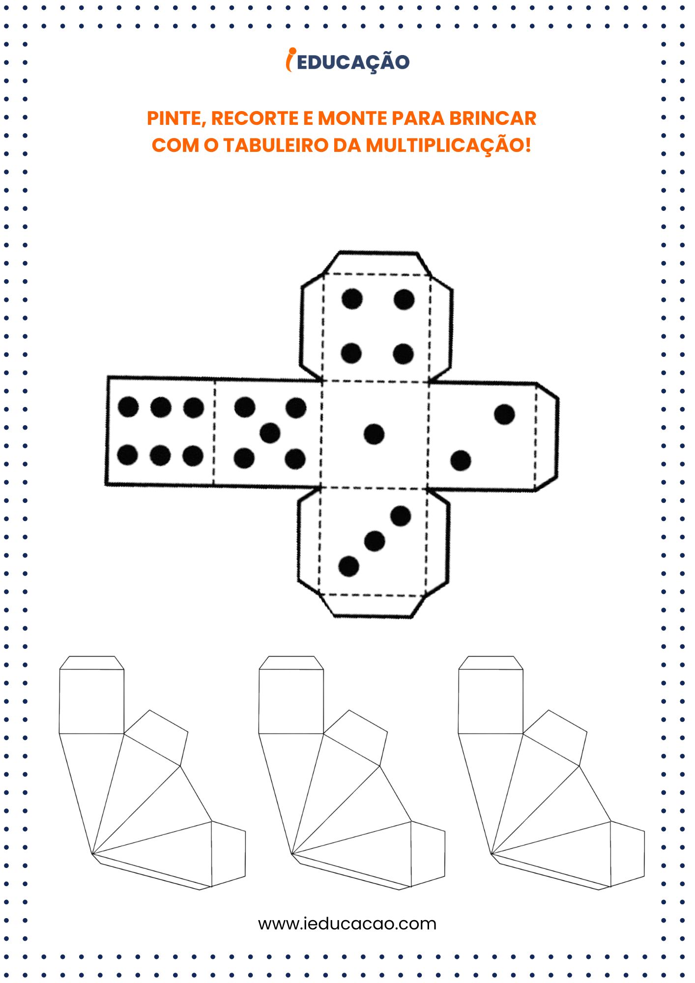 Tabuleiro da Multiplicação para imprimir.