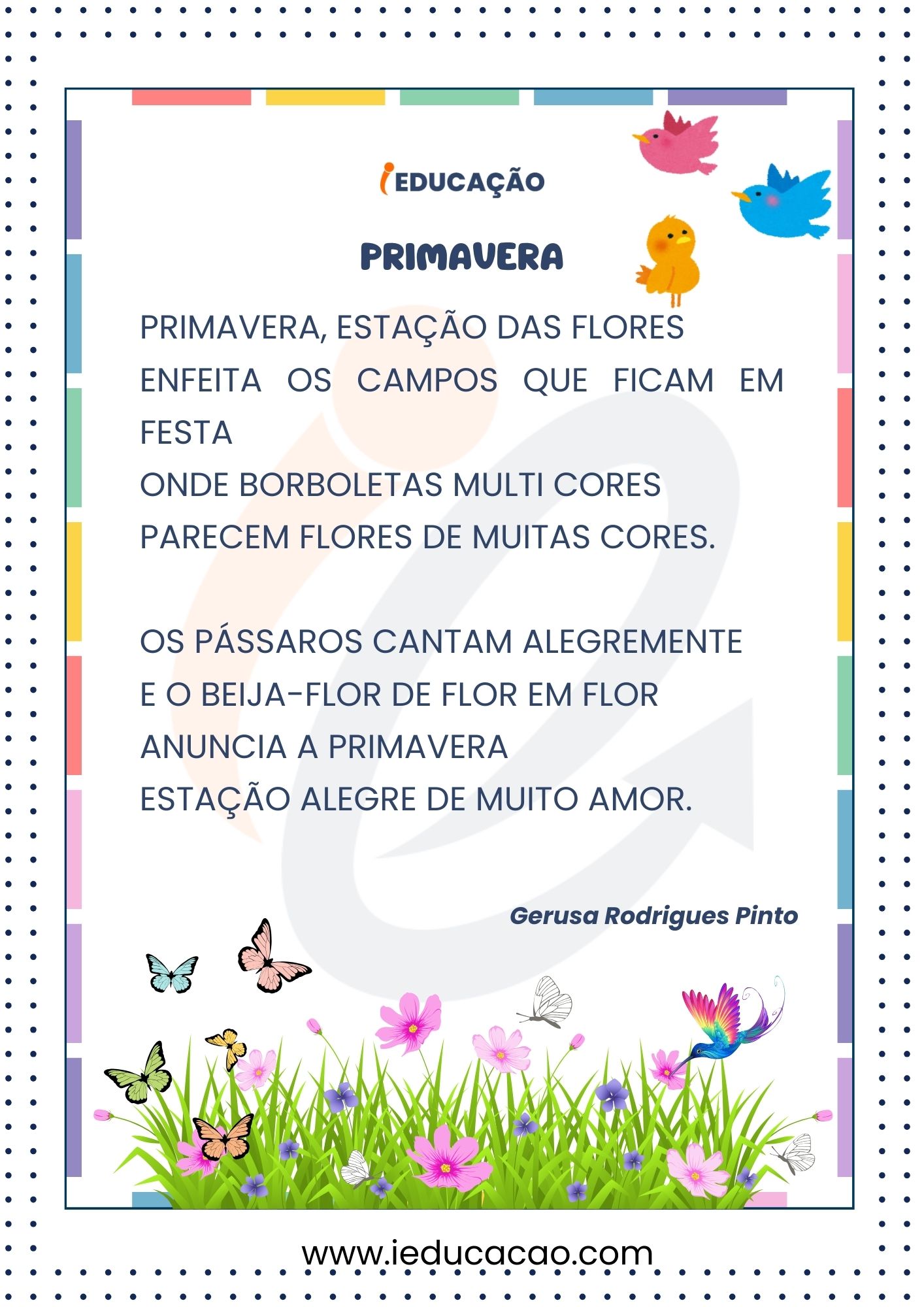 Poesia Infantil Gerusa Rodrigues Pinto