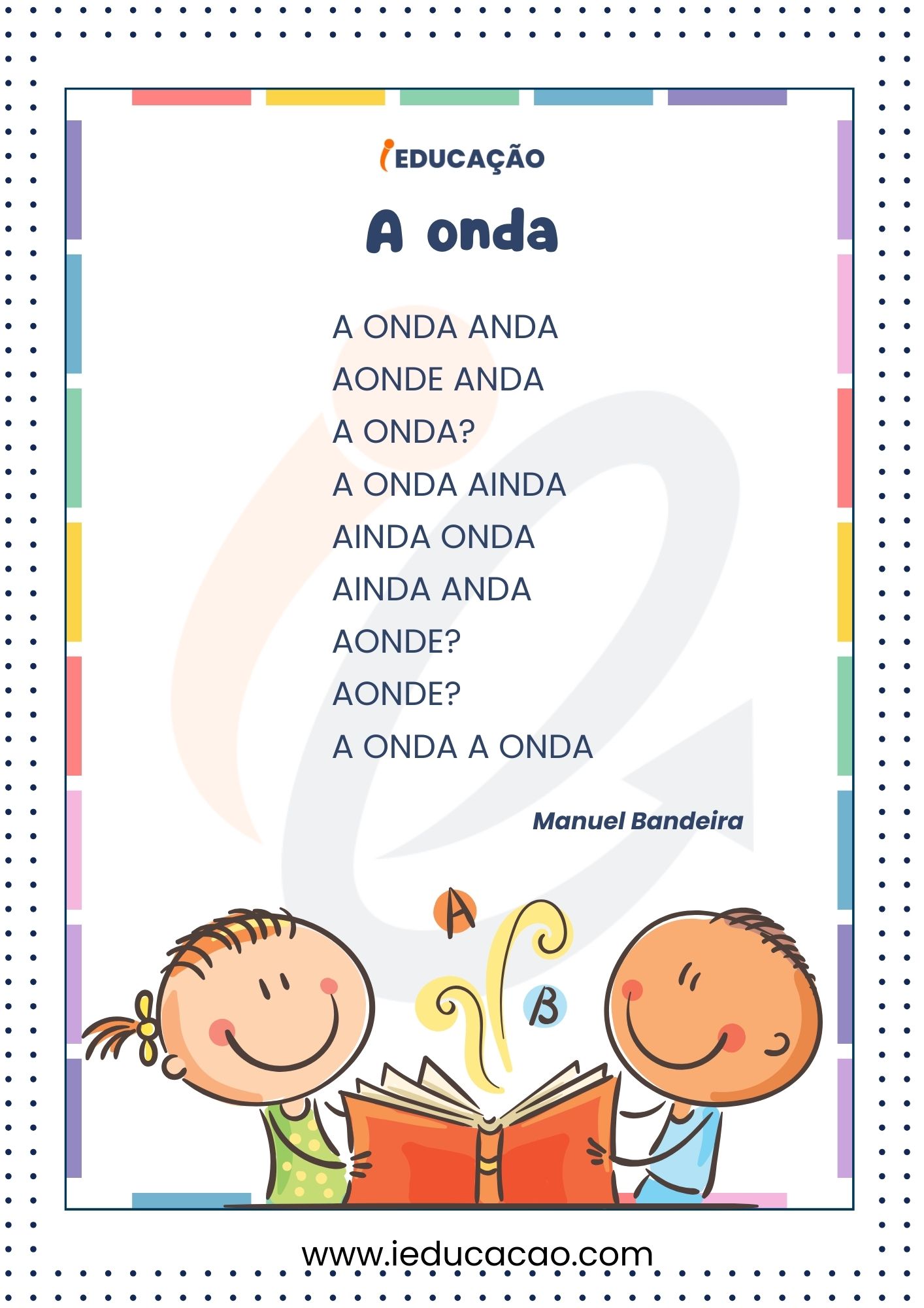 Poesia Infantil Manuel Bandeira- Poesia Curta para Imprimir