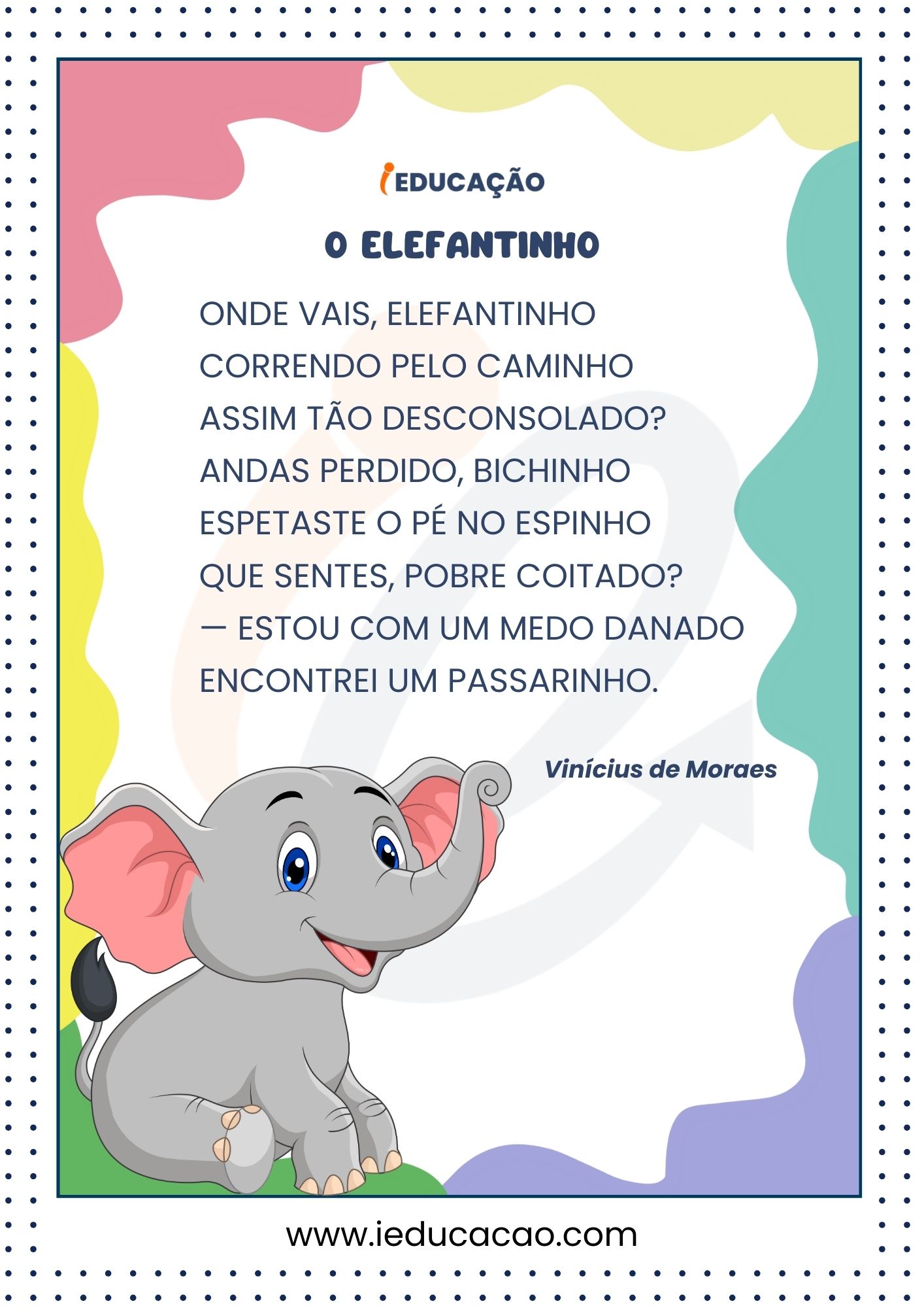 Poesia Infantil para Imprimir- Poesia Vinícius Morais