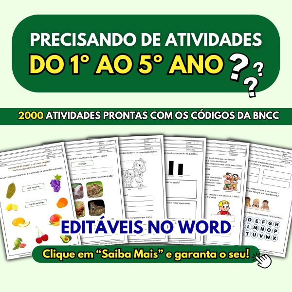 Atividades Para o Fundamental do 1º ao 5º ano