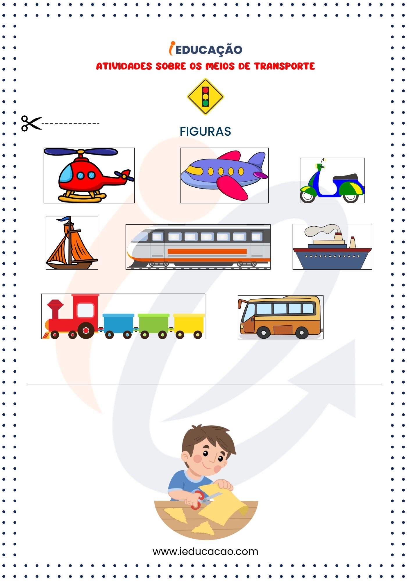 Atividades Sobre os Meios de Transporte