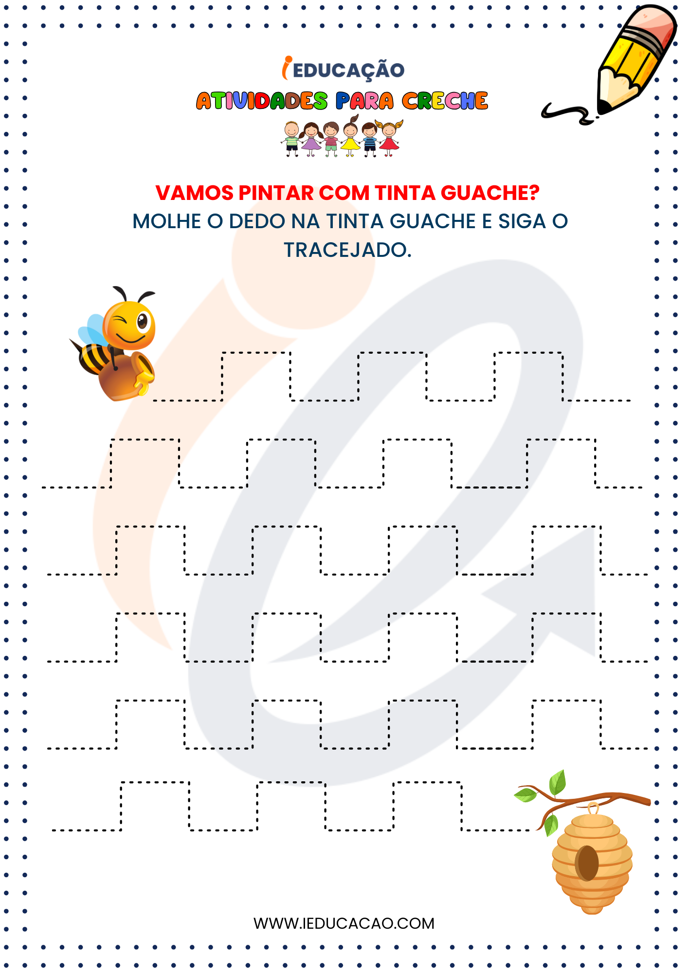 Atividades para Creche- Atividade com Tinta Guache