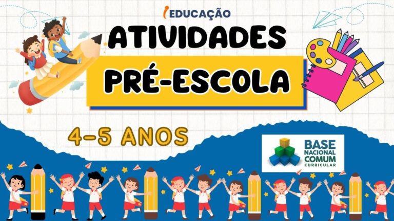 Atividades para Pré-Escola 4 e 5 anos