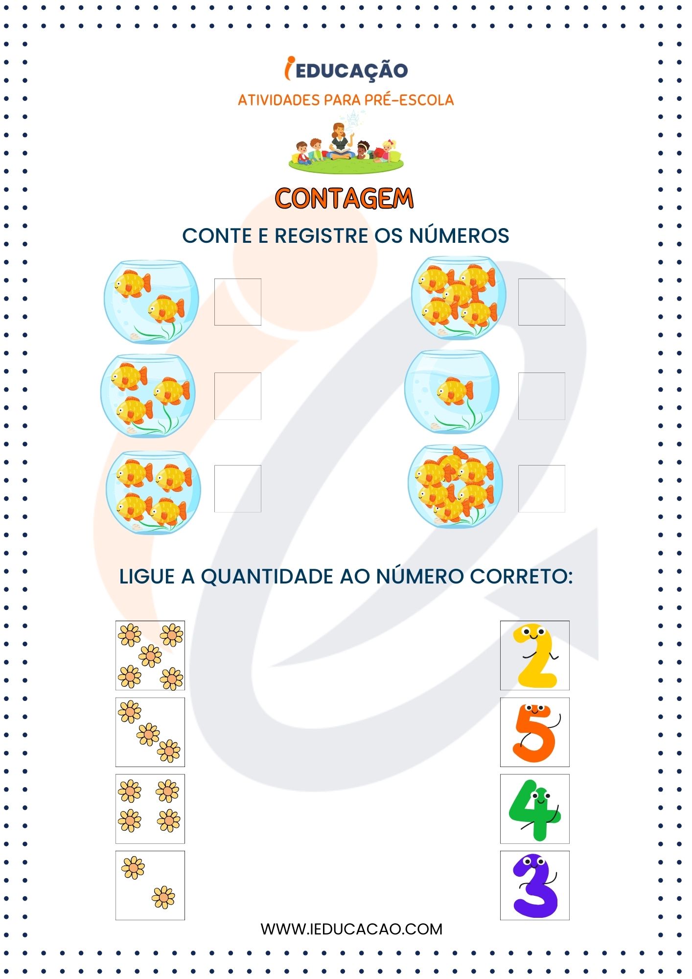 Atividades para Pré Escola- Atividade de Contagem