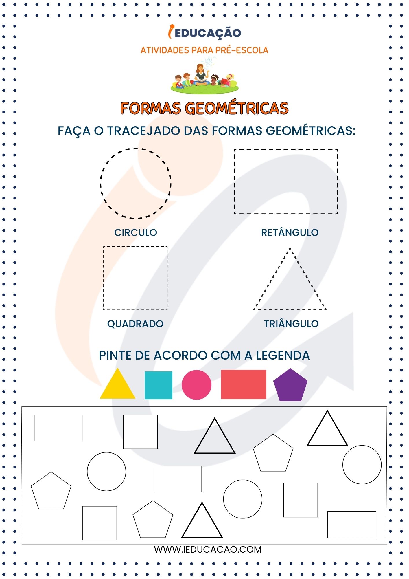 Atividades para Pré Escola- Atividades com Formas Geométricas