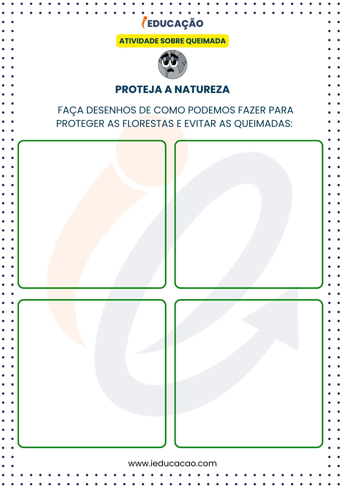 Atividades sobre Queimadas para Fazer Desenhos