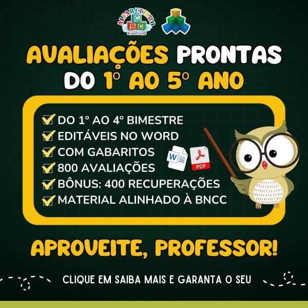 Avaliações do 1º ao 5º ano