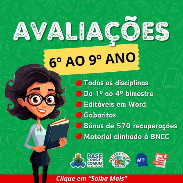 Avaliações do 6º ao 9º ano