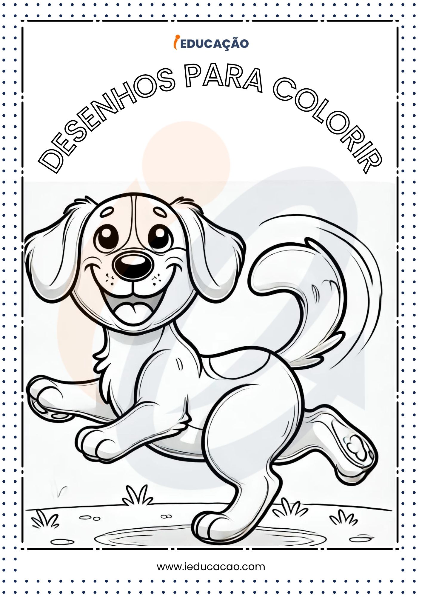 Desenhos de Animais para Colorir- Cachorro para Colorir