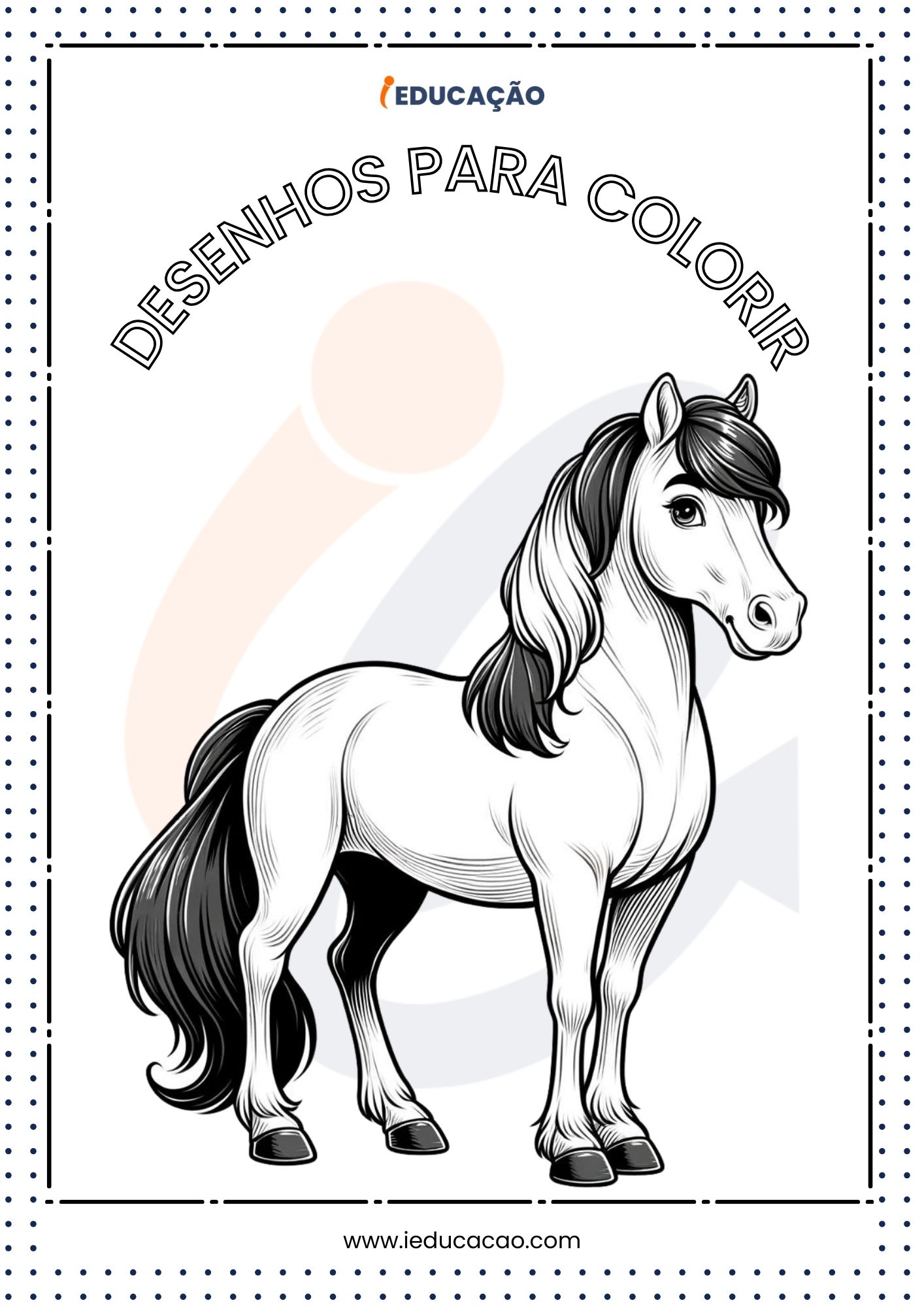 Desenhos de Animais para Colorir- Cavalo para Colorir