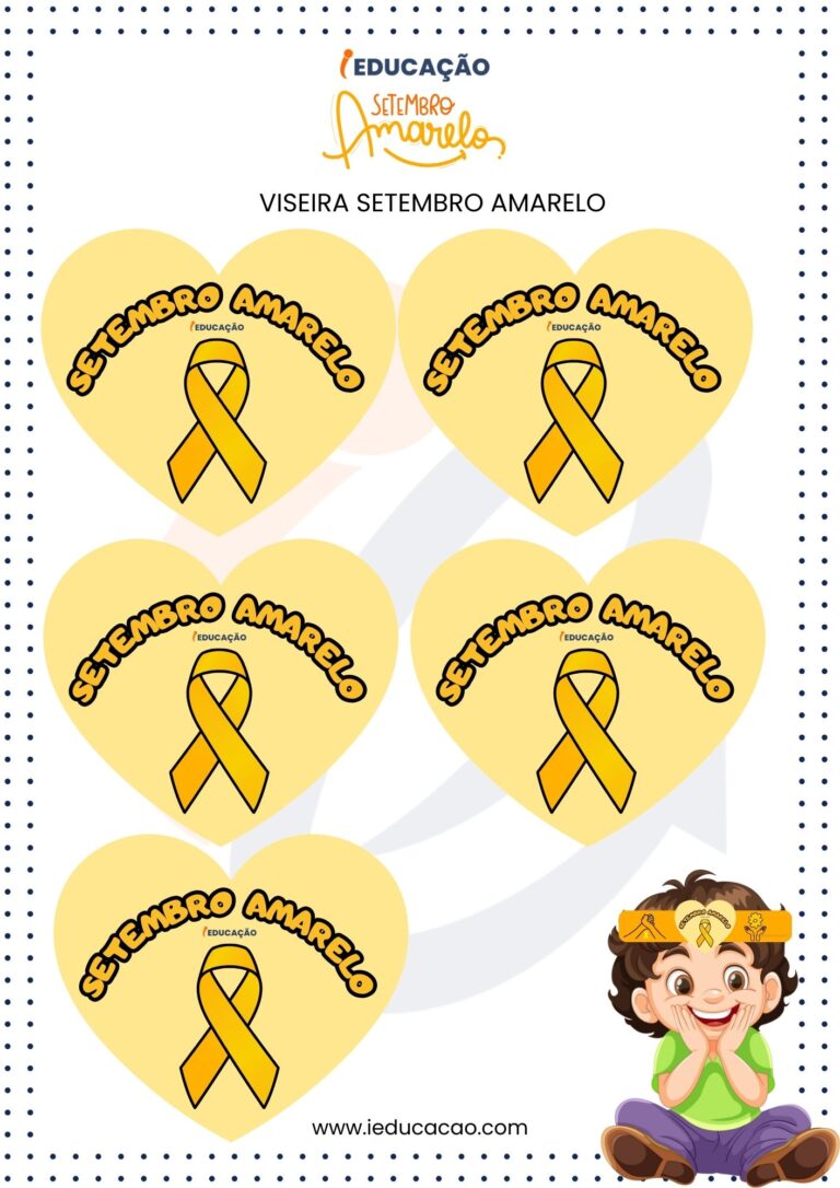 Setembro Amarelo: Atividades e Recursos para Imprimir
