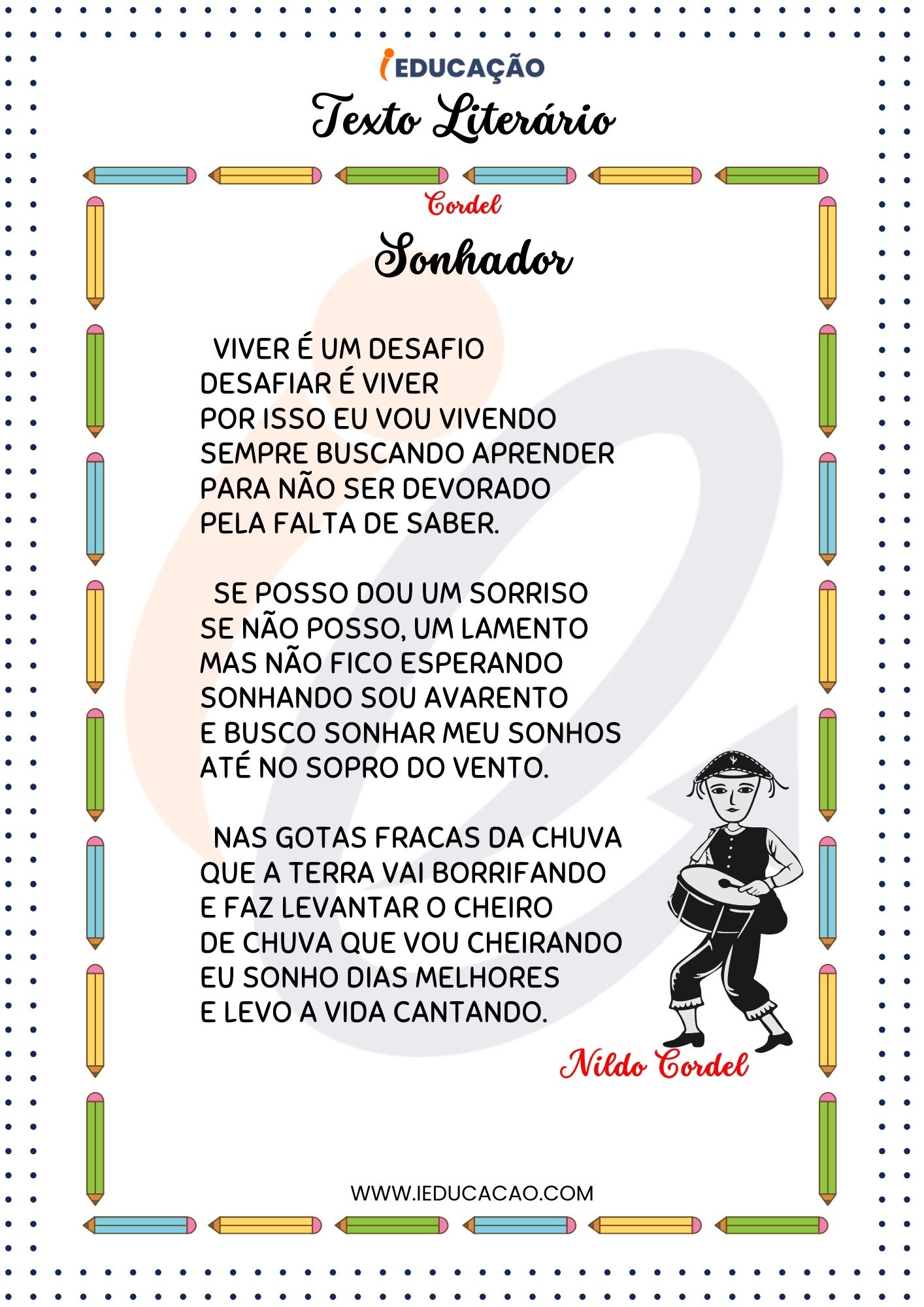 Texto Literário Cordel Infantil