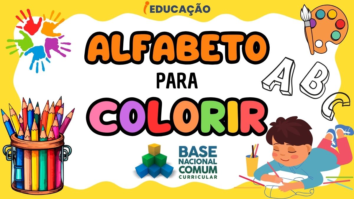 Alfabeto para Colorir em PDF Gratuito - Alfabeto para pintar