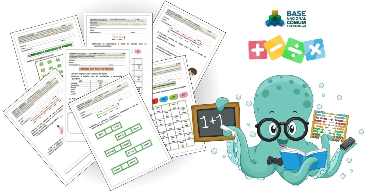 Atividades de matemática para o fundamental 1 (1º o 5º ano)