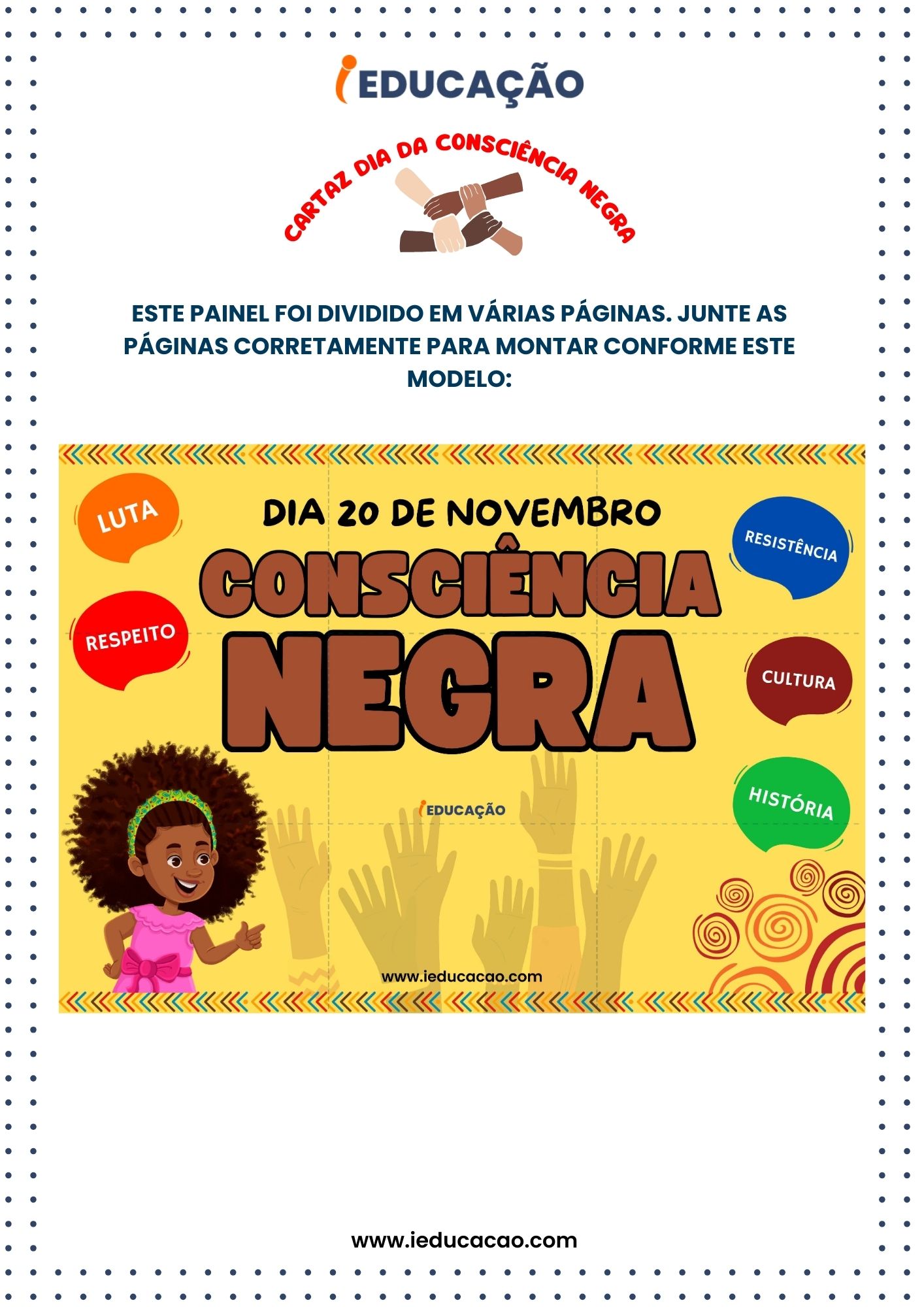 Cartaz da Consciência Negra