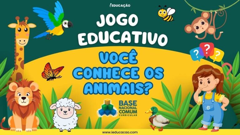 Jogo "Você conhece os animais?" Para Educação Infantil