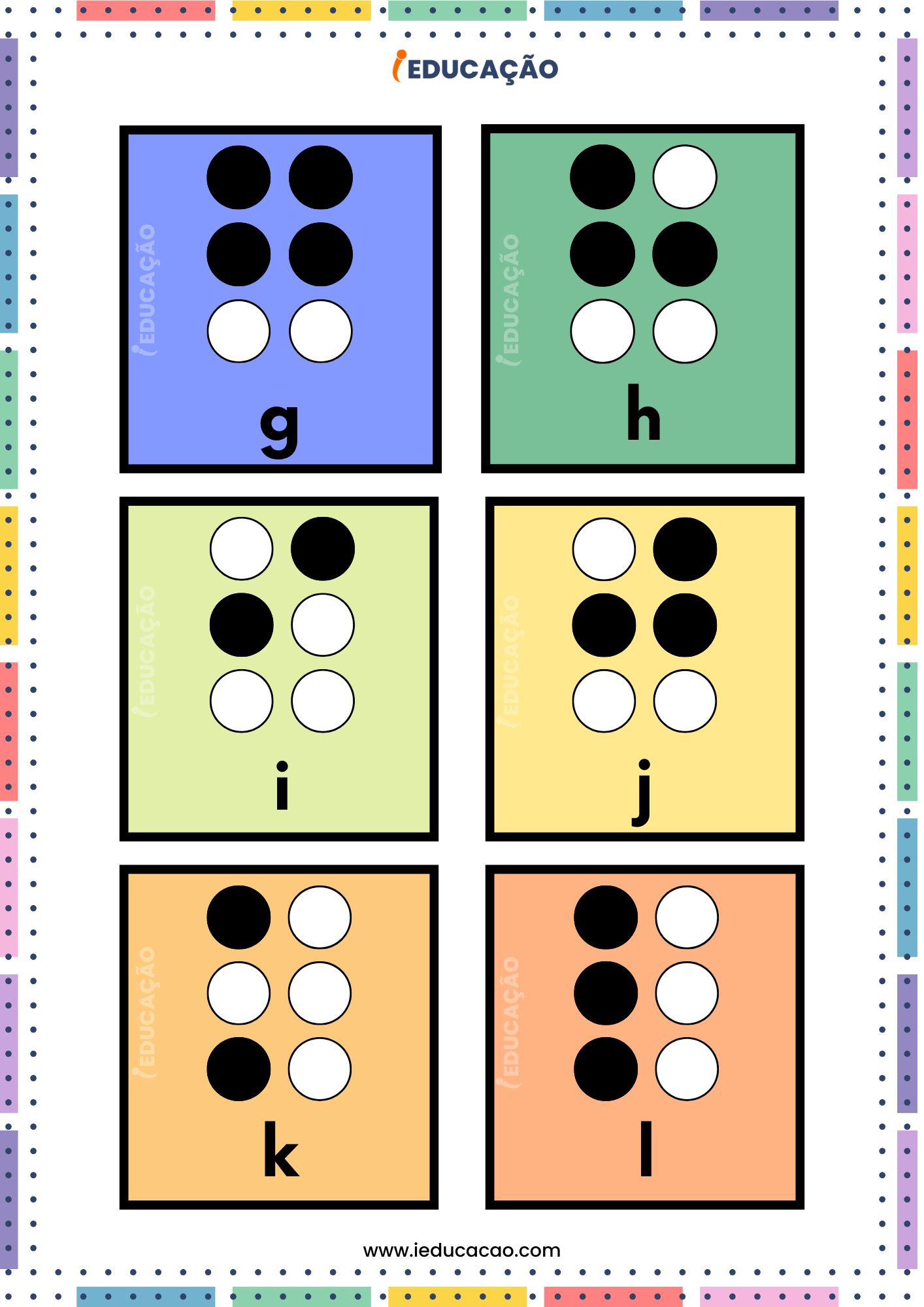 Alfabeto em braille para imprimir (2)