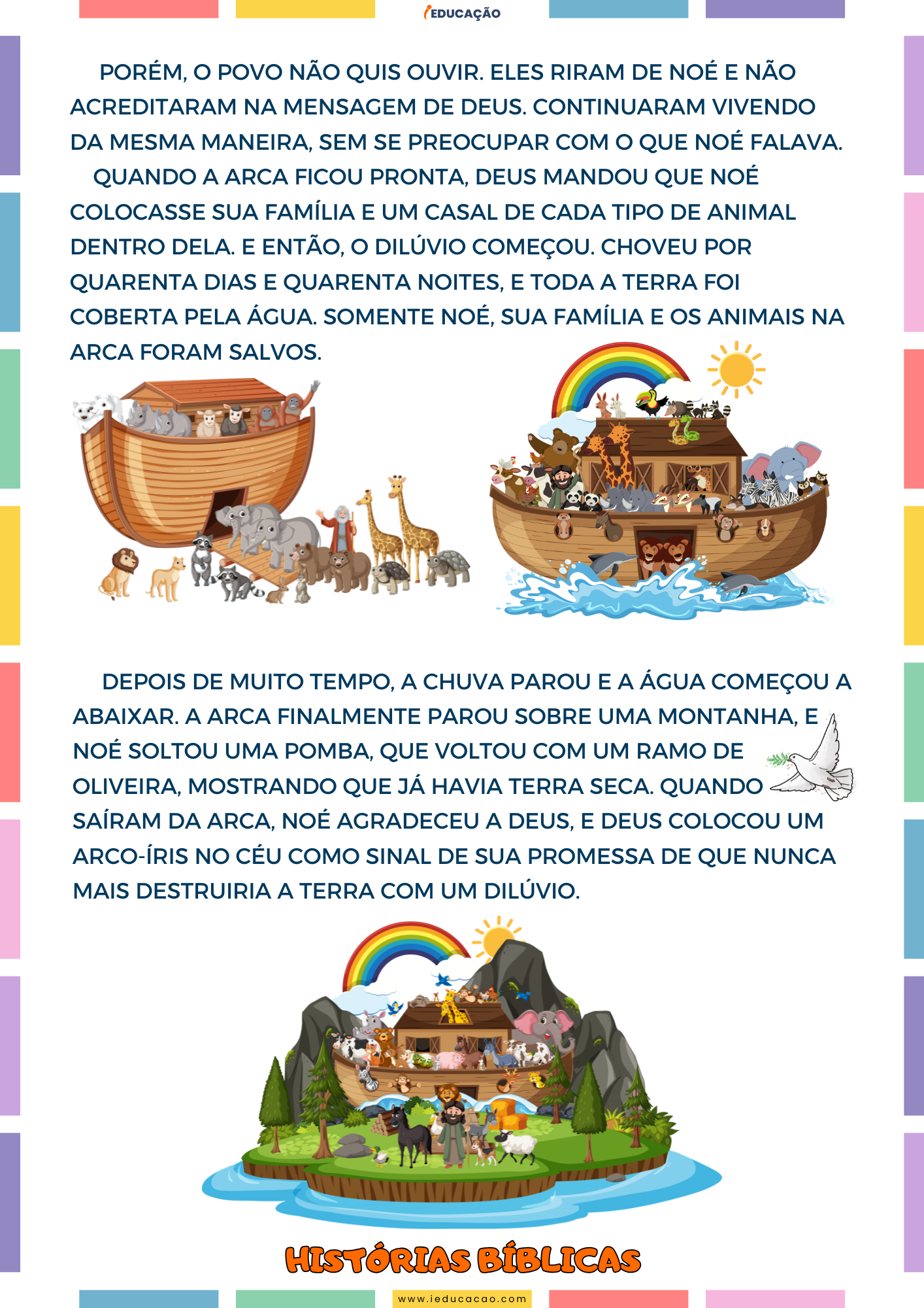 Histórias Bíblicas Infantis para Imprimir Histórias Bíblicas Infantis para Imprimir